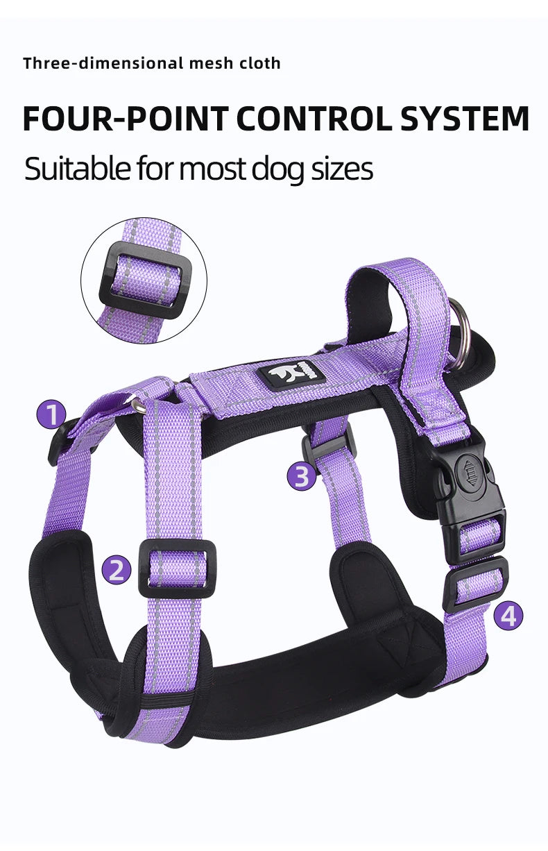 Super Strong Dog Harness with Reflective Material - Waggy Doggy Deals